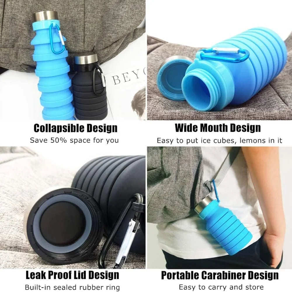 Collapsible Silicone Water Bottle Y74782