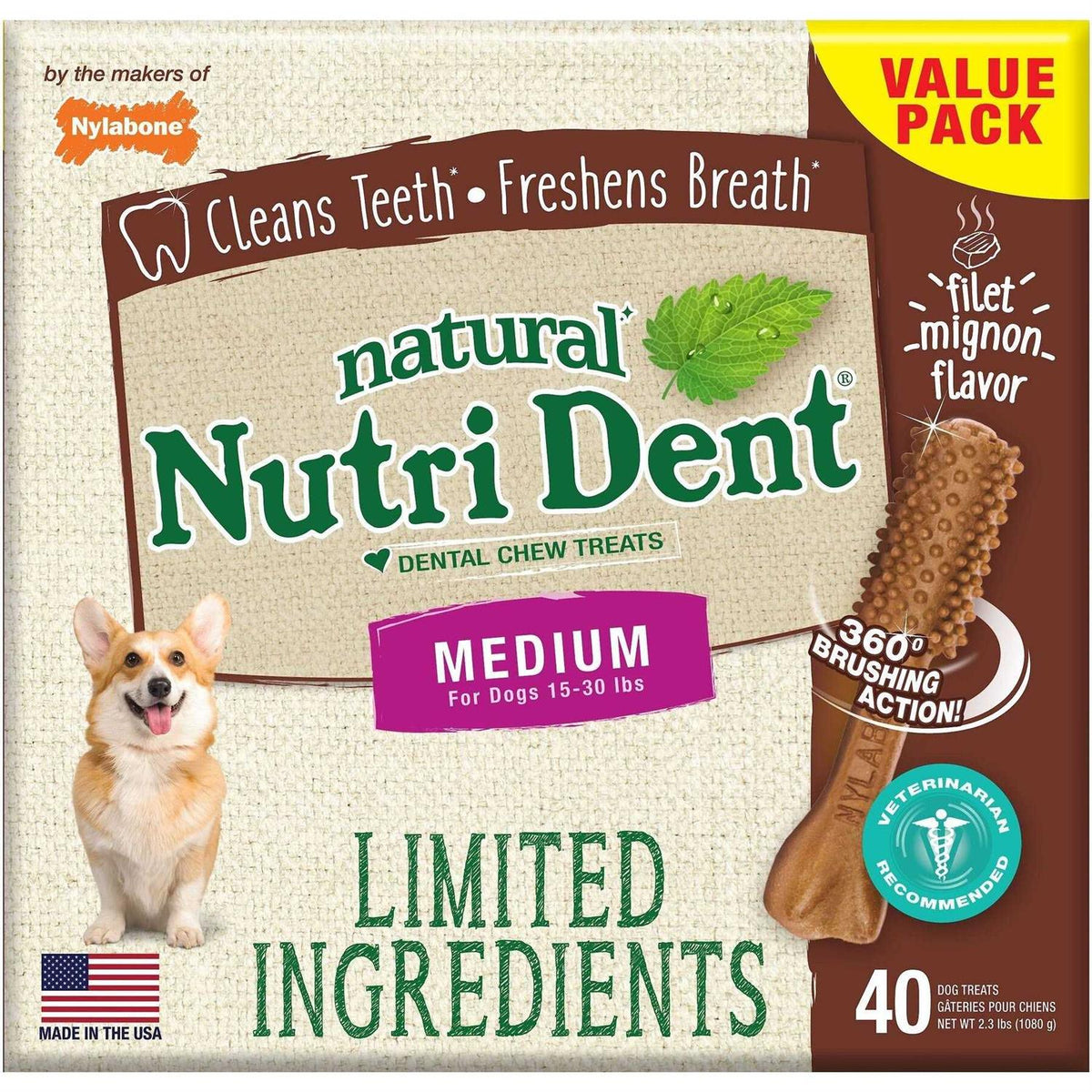 Nutri Dent Dental Chews Filet Mignon G753910