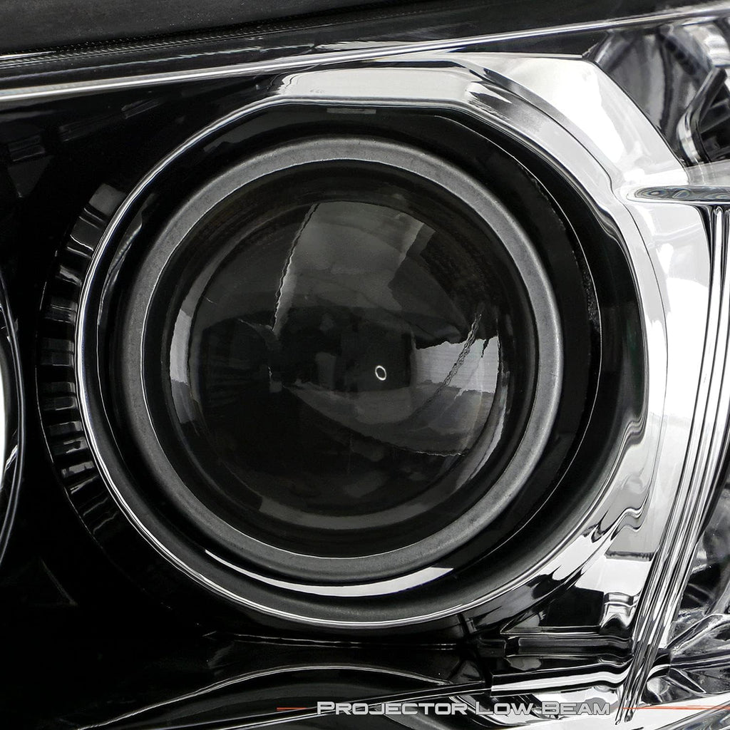 Projector Black Headlight Driver Left side w/LED DRL C57867