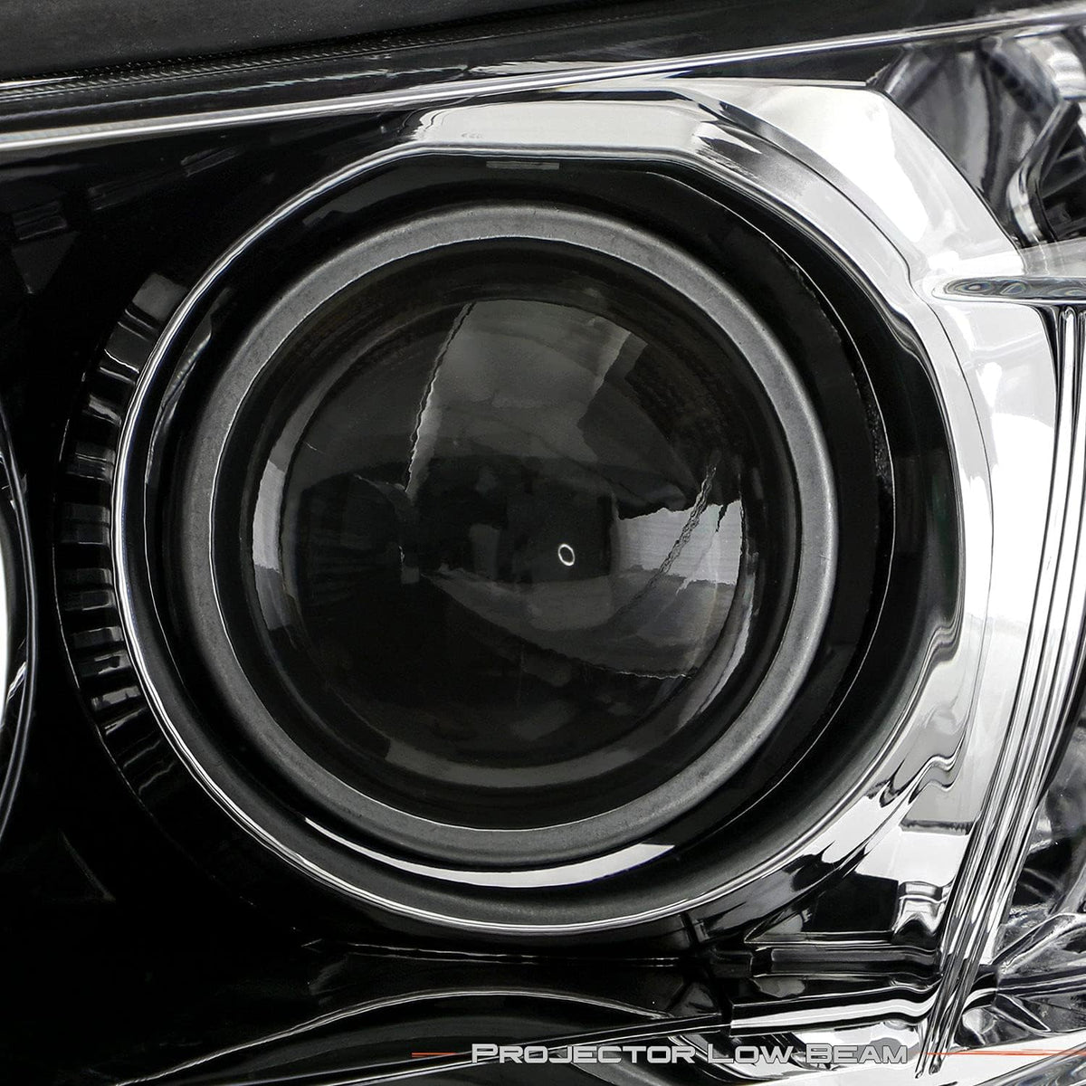 Projector Black Headlight Driver Left side w/LED DRL C57867