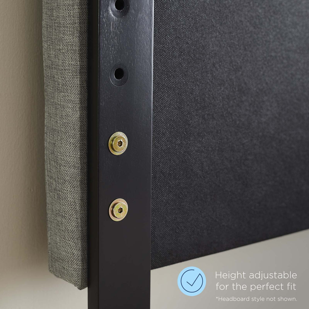 King Size Wood Black Headboard O6364
