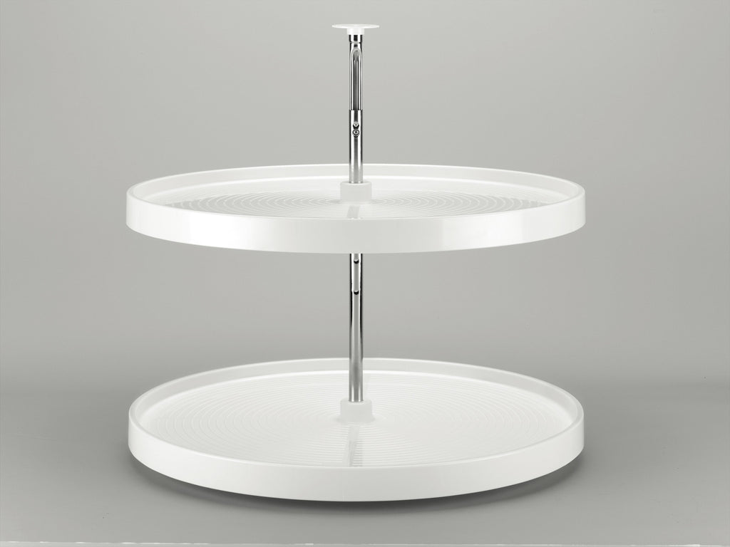 White 2-Shelf Lazy Susan G61440