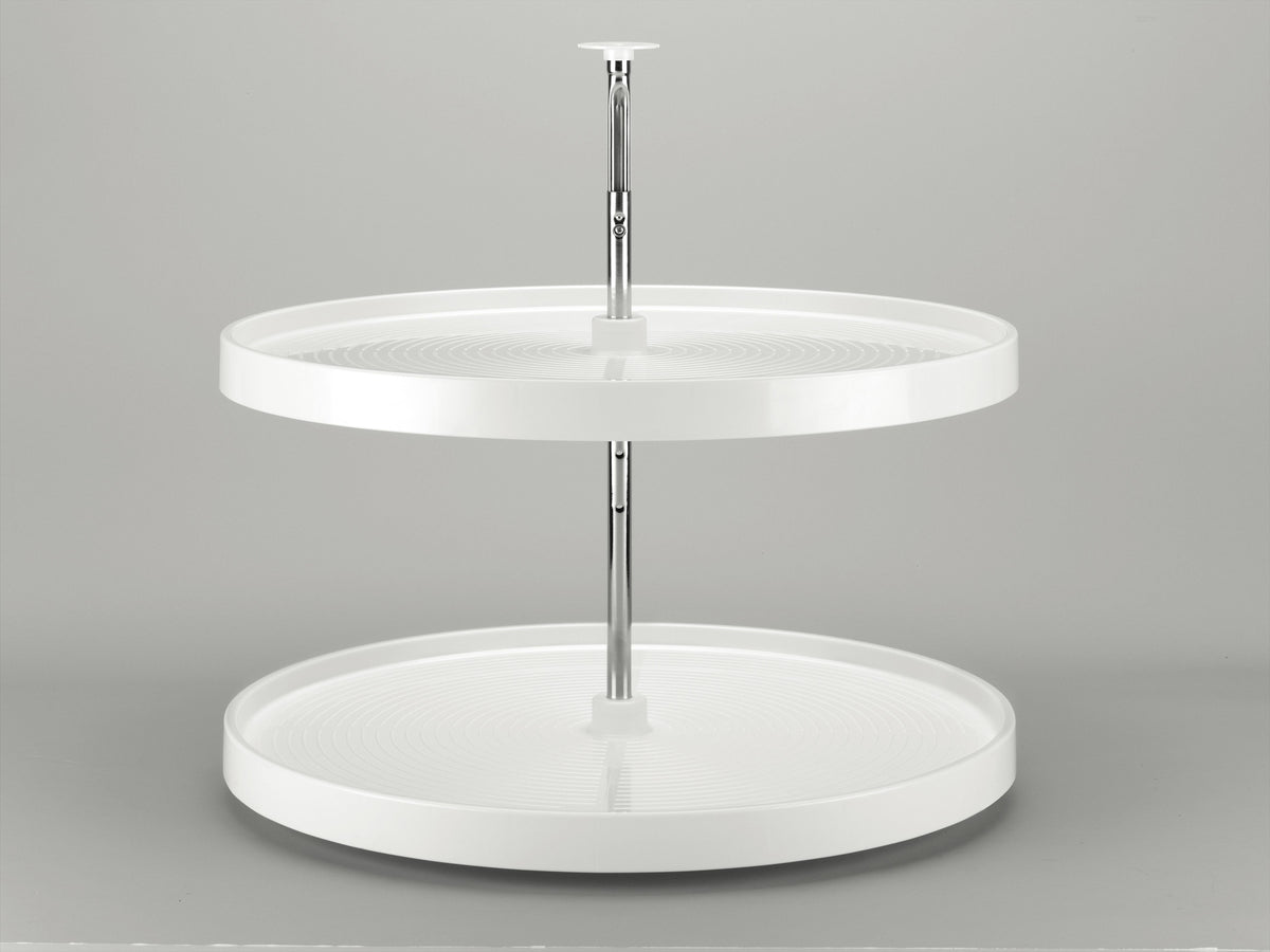 White 2-Shelf Lazy Susan G61440