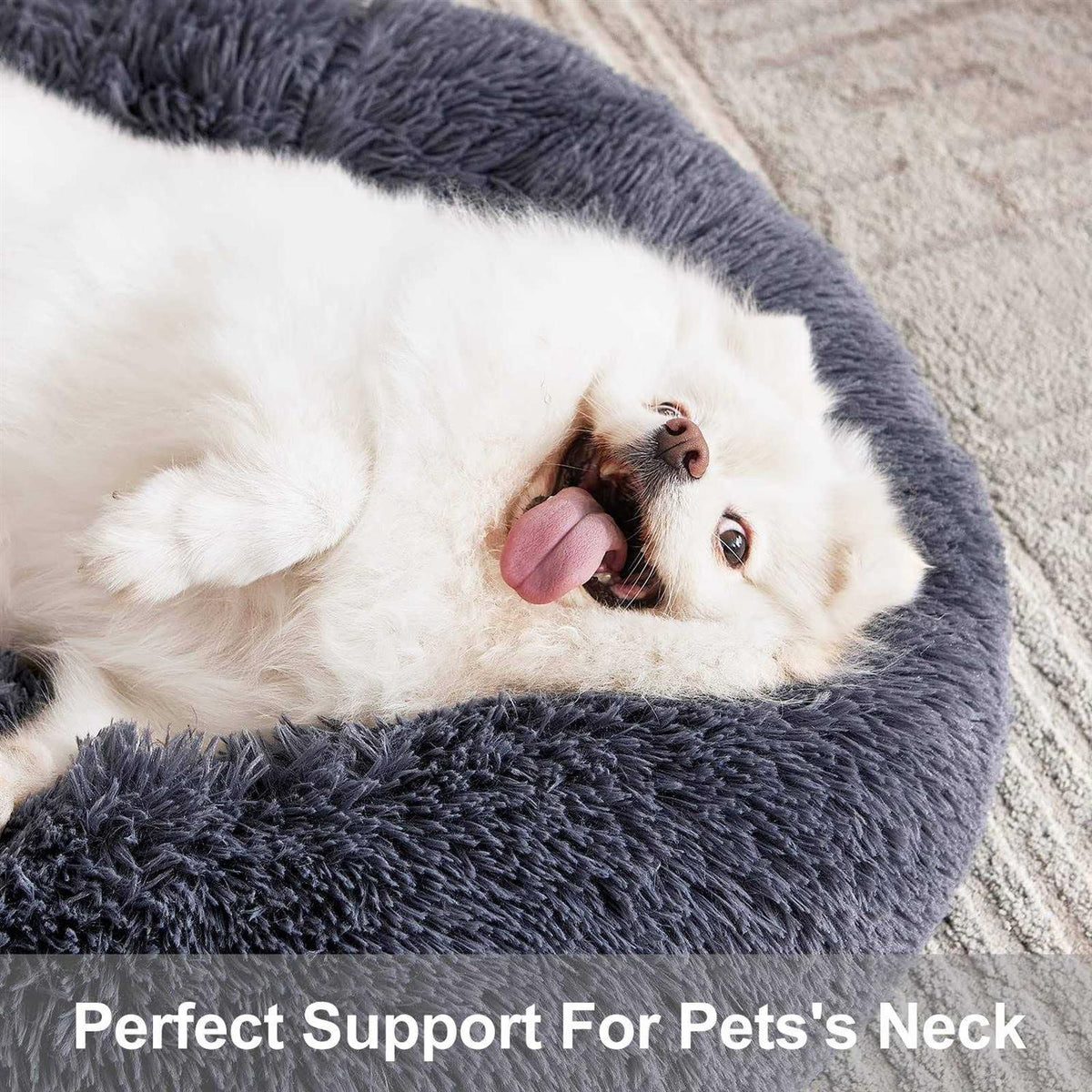 Orthopedic Donut Cuddler Round Washable Dog and Cat Bed P56076