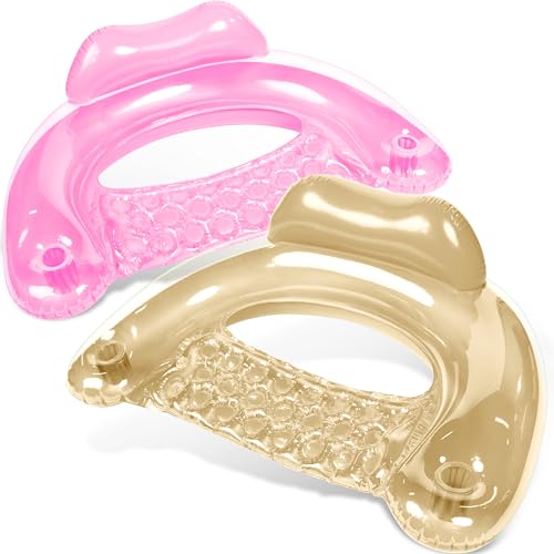 2 Pack Inflatable Pool Chairs with Cup Holders T21192