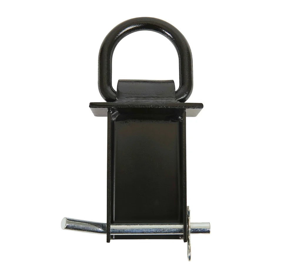 2 Pack Heavy Duty Adjustable Stake Pocket D Ring Black with 1/2" Hitch Pin, 4 Holes, 5400 lbs Load Limit E220276
