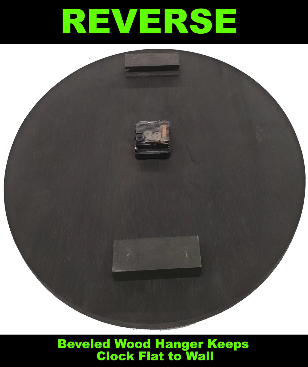 Round Wood Wall Clock 12 inch Y710898