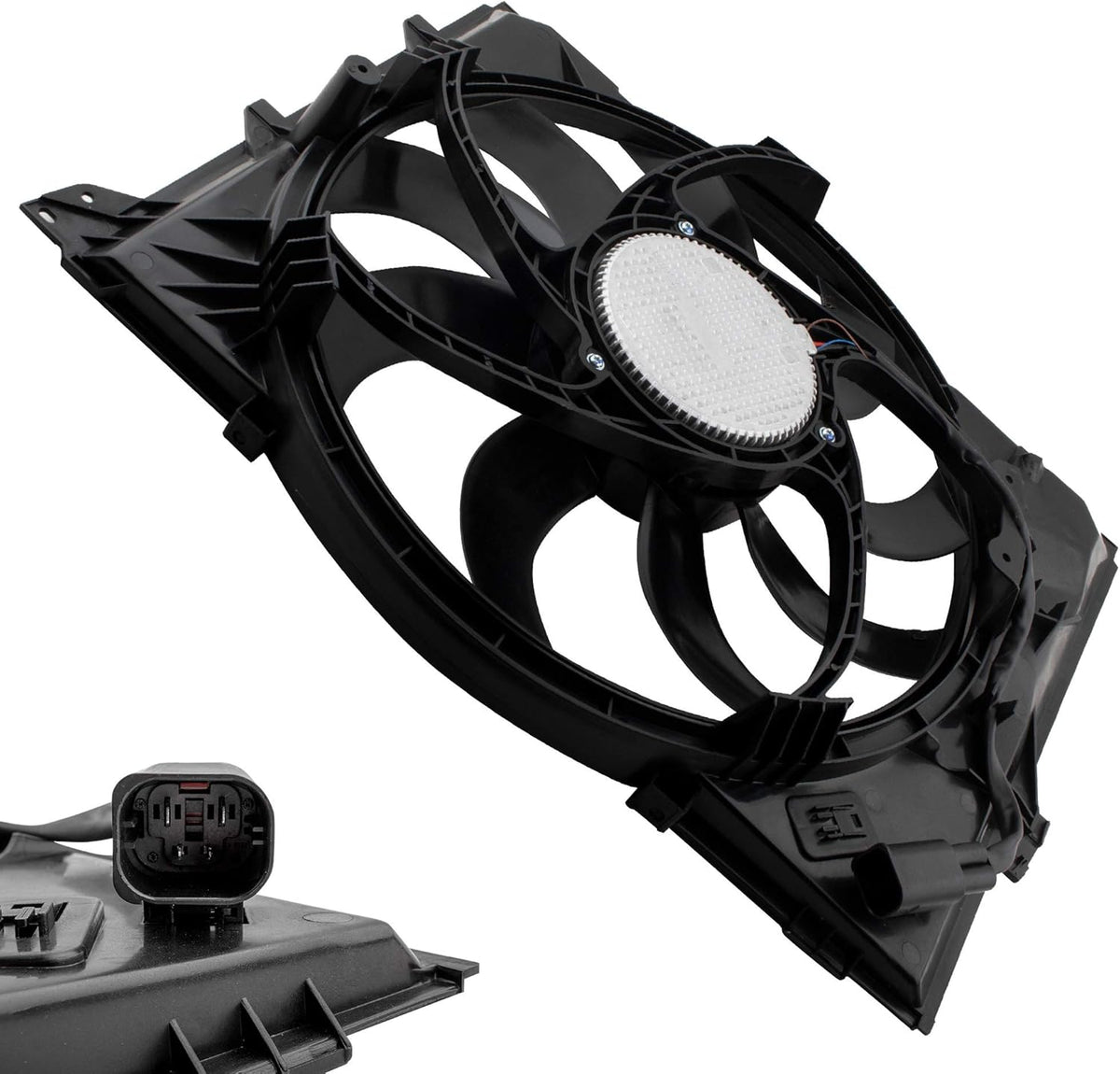 Radiator Cooling Fan Assembly for BMW 3.0L N52N Engine S915
