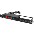 1U 15Amp Circuit 4CH Switch Panel with 2 USB and 5 Punched Space X849768