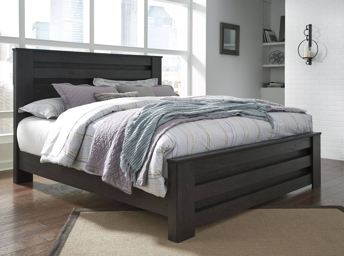 King Panel Headboard Black M286435