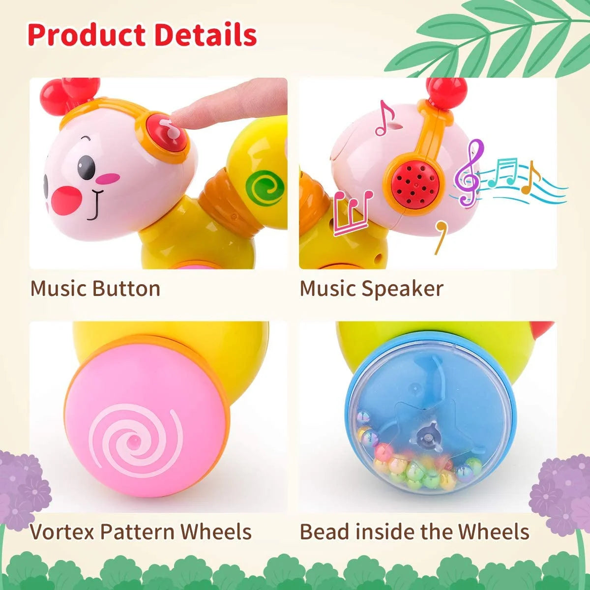 Infant Musical Crawling Toy with Light Up M111