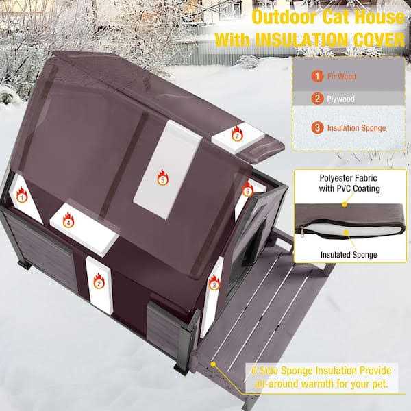 Insulated Large Dog House with Liner V22534