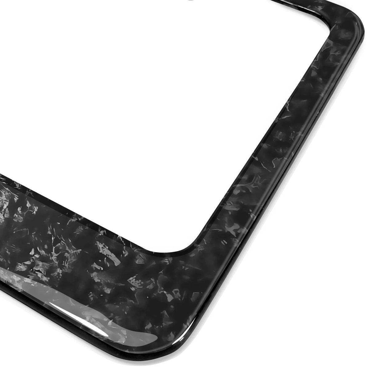 Black Forged Carbon Fiber License Plate Frame M899754