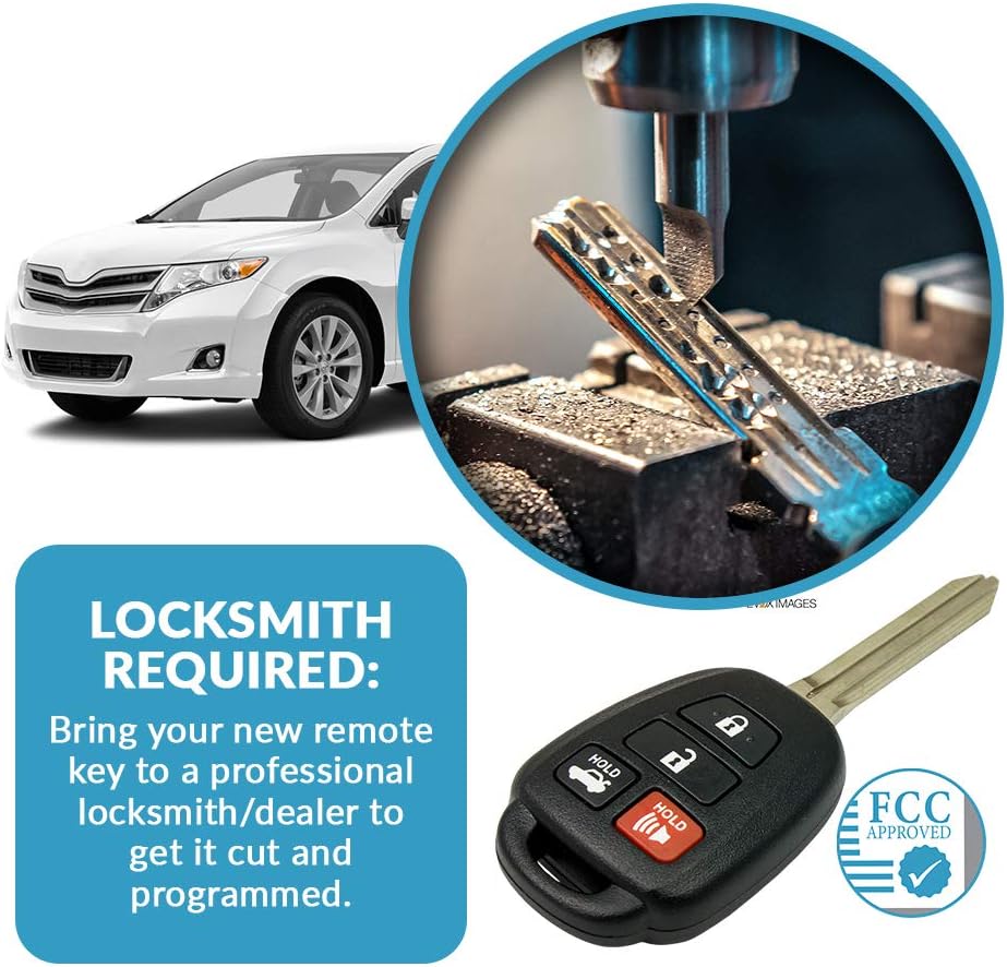 2 Pack Keyless Entry Remote Car Key O749