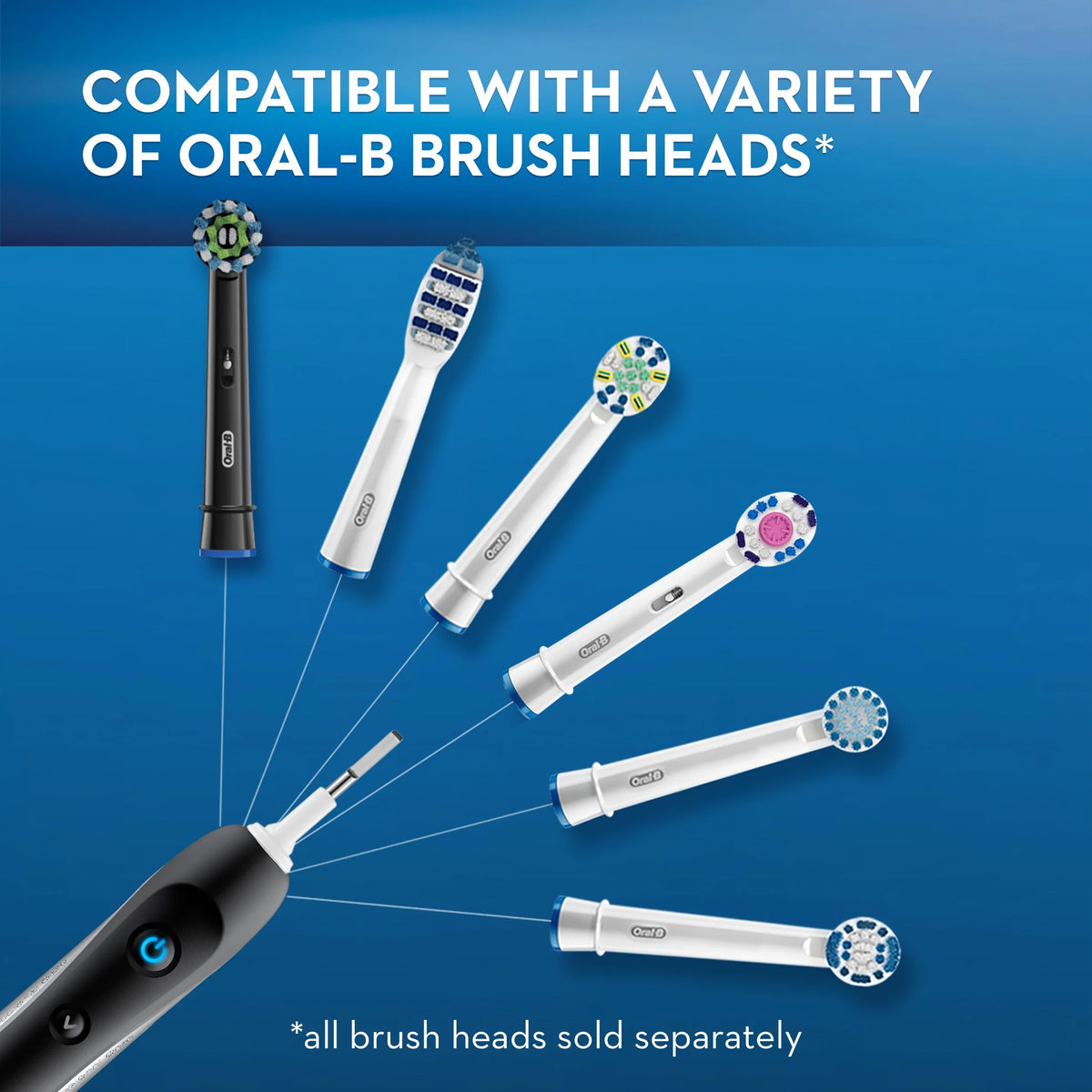 Black Electric Toothbrush with Bluetooth Connectivity T62107