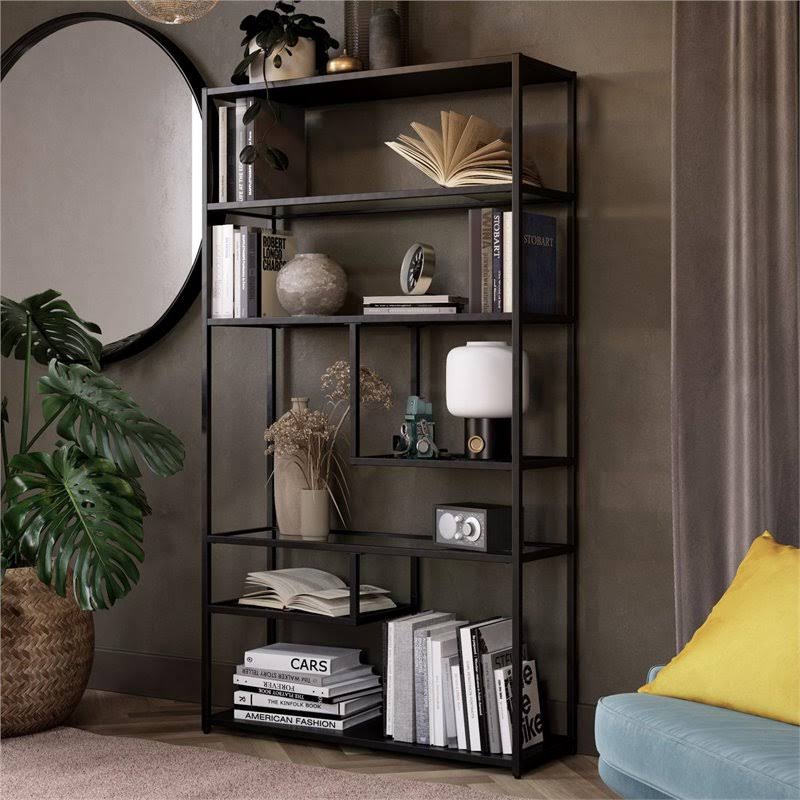 Black Marble Bookcase Etagere Y97602