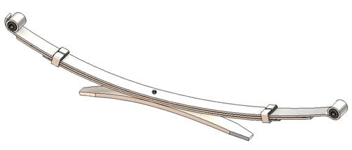 1998-2000 Toyota Tacoma 4x4 / Prerunner Rear Leaf Spring Driver Side, 4(3/1) Leaves C143
