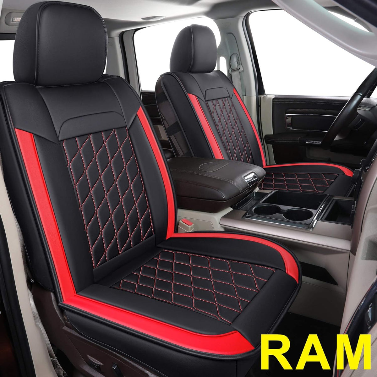 Ram Seat Covers Full Set with Faux Leather T3588
