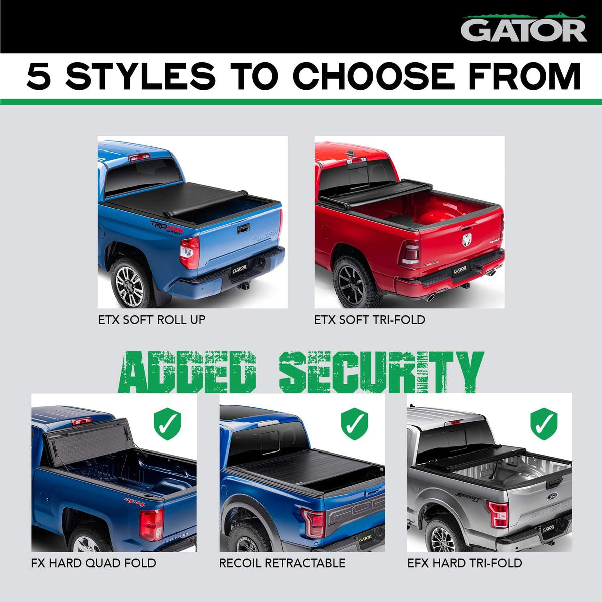 Soft Roll Up Truck Bed Tonneau Cover W91095