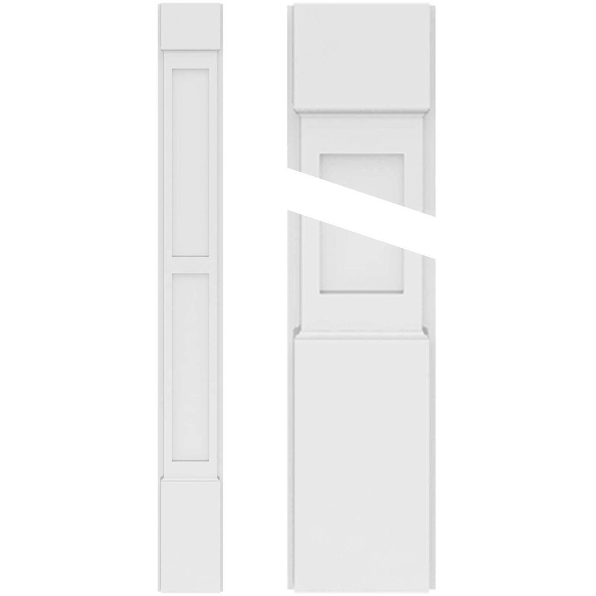 Two Equal Flat Panel PVC Pilaster G964