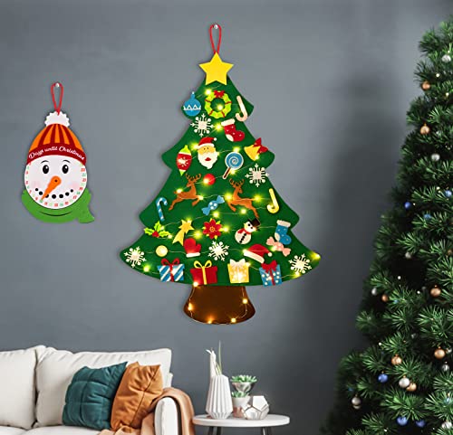 3ft DIY Felt Christmas Tree Set + Snowman Advent Calendar G73700