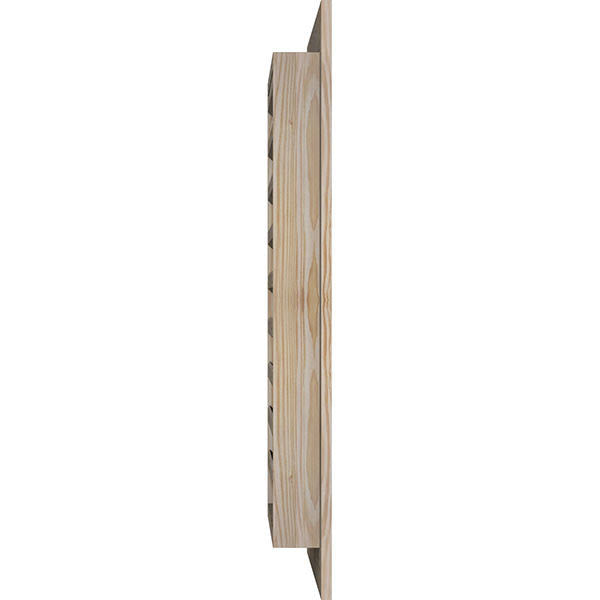 Unfinished Pine Vertical Gable Vent H9860