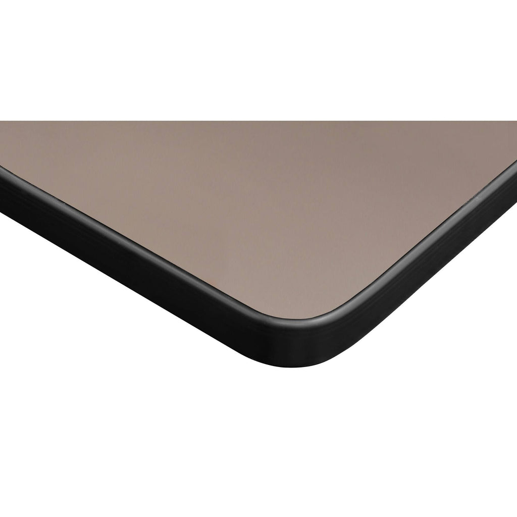 Mahogany/Black L-Desk with Return W76974