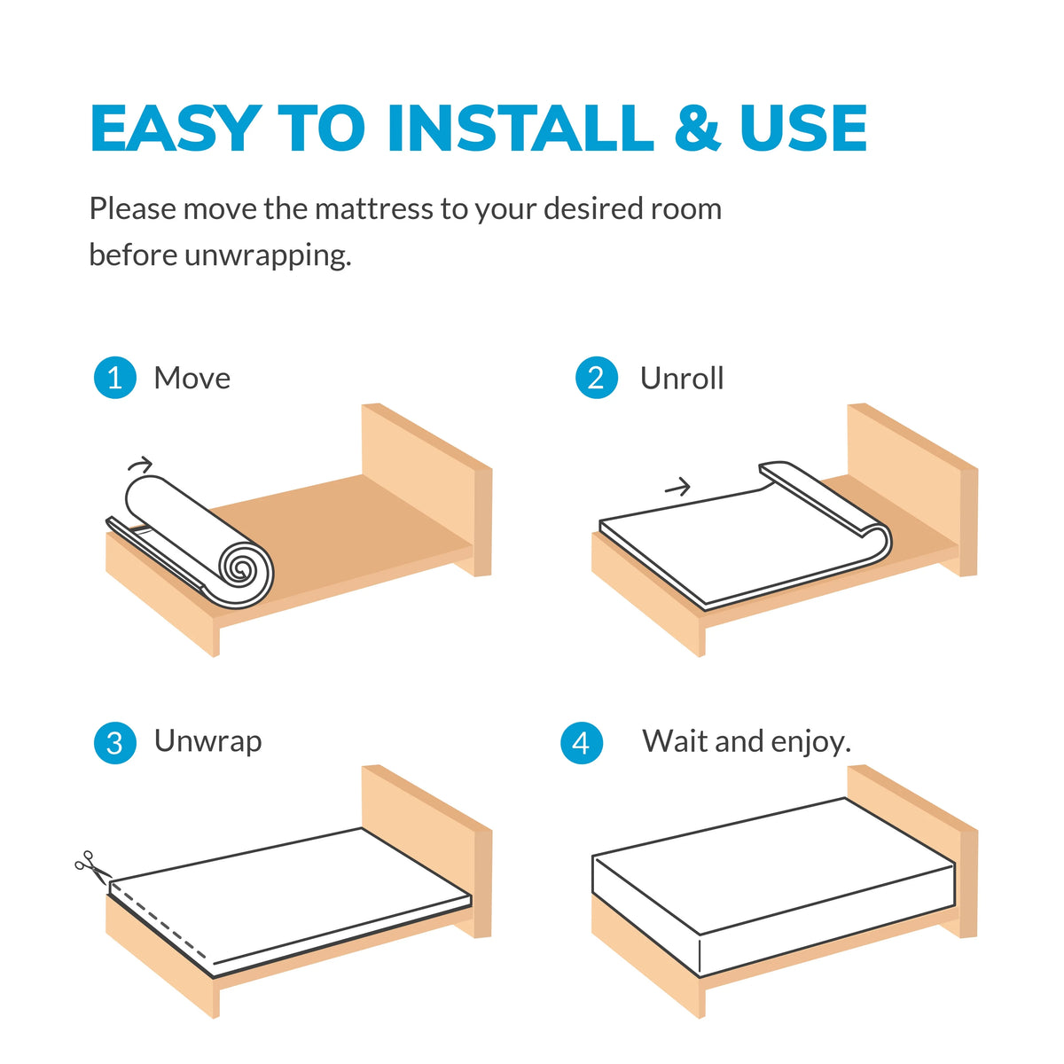 12 inch Gel Memory Foam Mattress, Full Size R845
