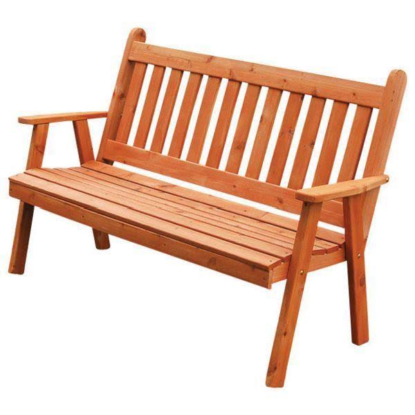Western Red Cedar English Garden Bench 5ft W743