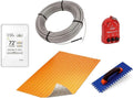 75 Square Feet Floor Heating Kit with Thermostat and Membrane M3185