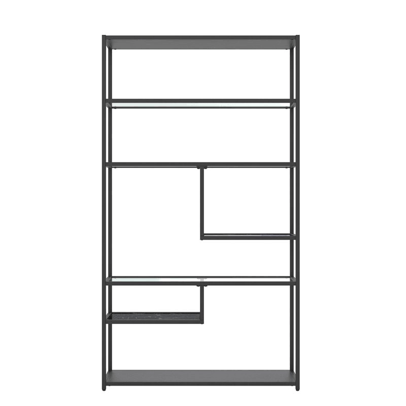 Black Marble Bookcase Etagere Y97602