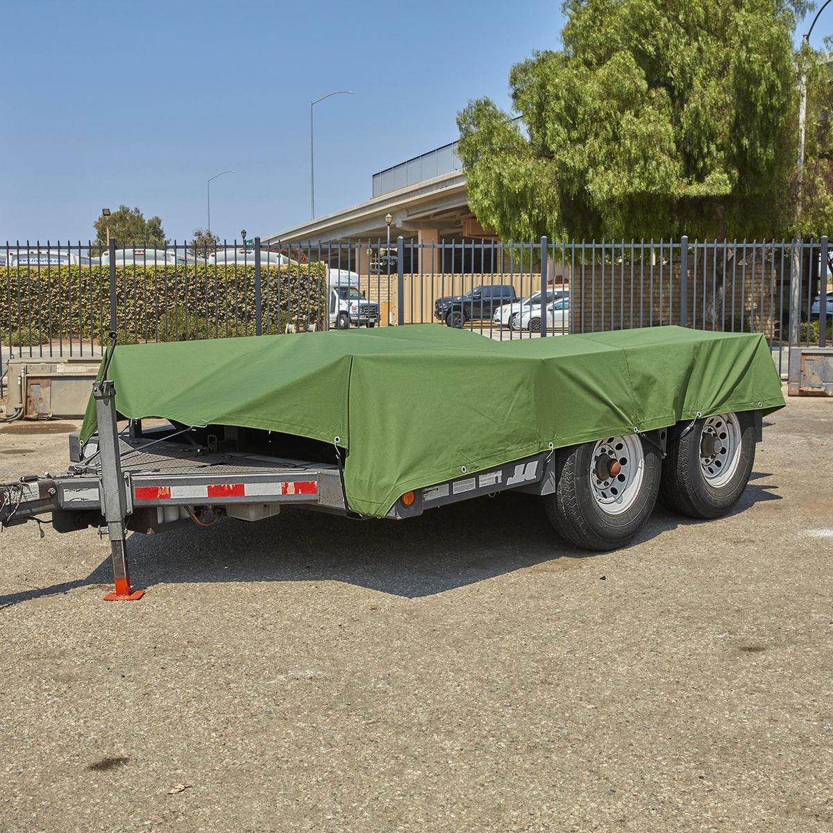 10 ft. x 12 ft. Canvas Tarp K859849