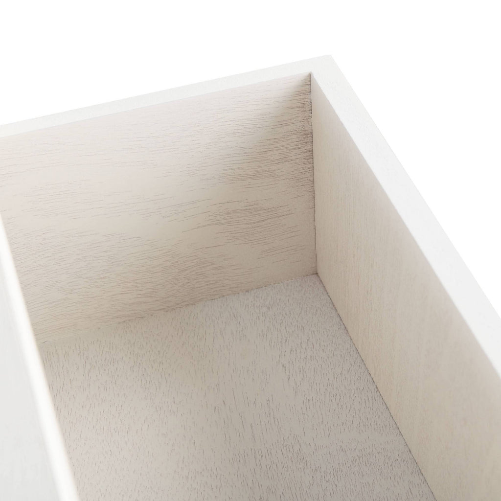 Distressed White 2 Drawer Console Table P3180