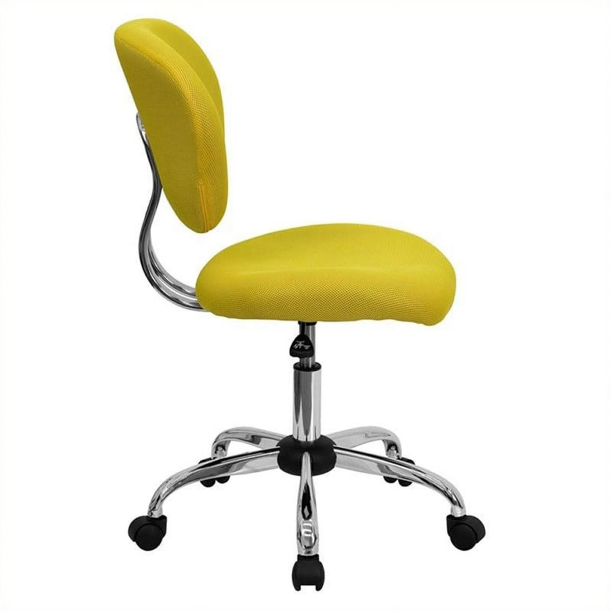 Yellow Mid-Back Mesh Office Swivel Chair N569449