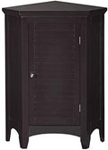 Dark Espresso 1 Door Corner Floor Cabinet C55782