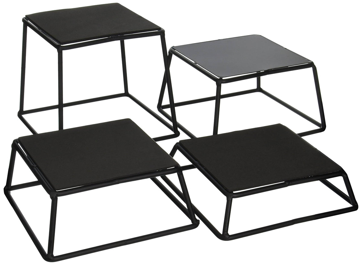 Black Non-Slip Riser Set of 4 W778211