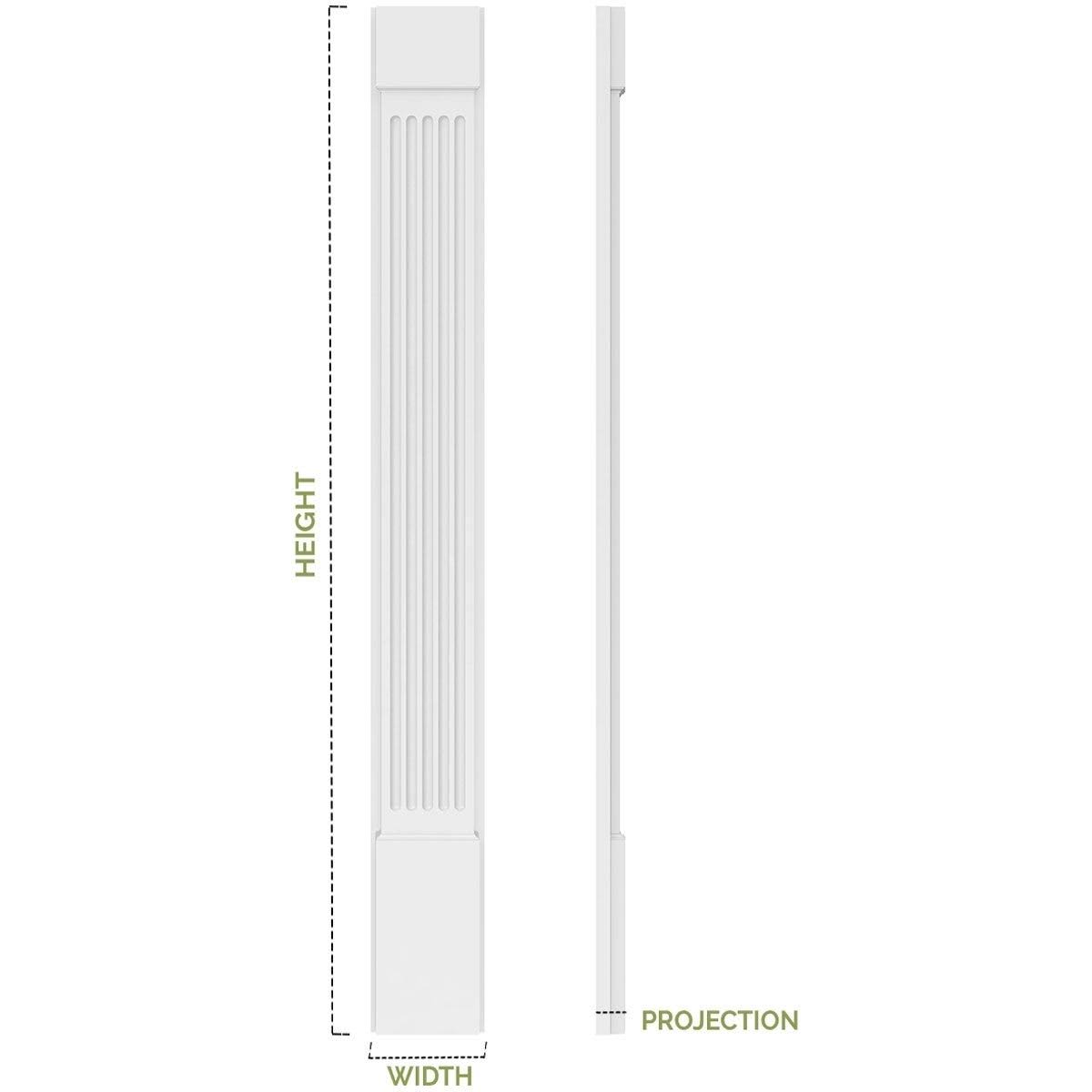 Two Equal Flat Panel PVC Pilaster G964