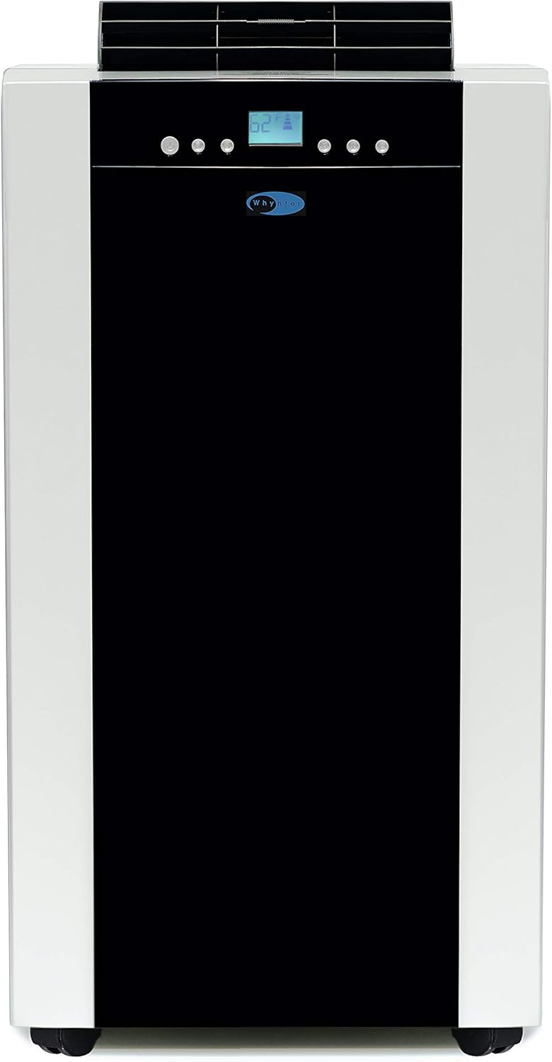 14,000 BTU Dual Hose Portable Air Conditioner with Activated Carbon Filter in Platinum and Black Q359487