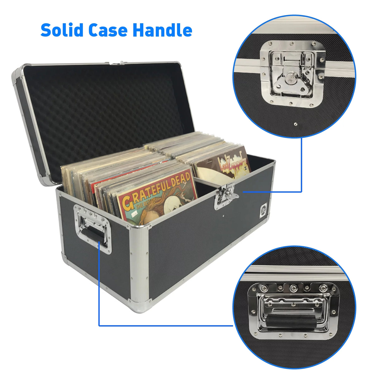 Vinyl Record Storage Case Holds up to 150 Records E2561