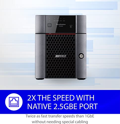 4-Bay 16TB Desktop NAS with Hard Drives Included I195