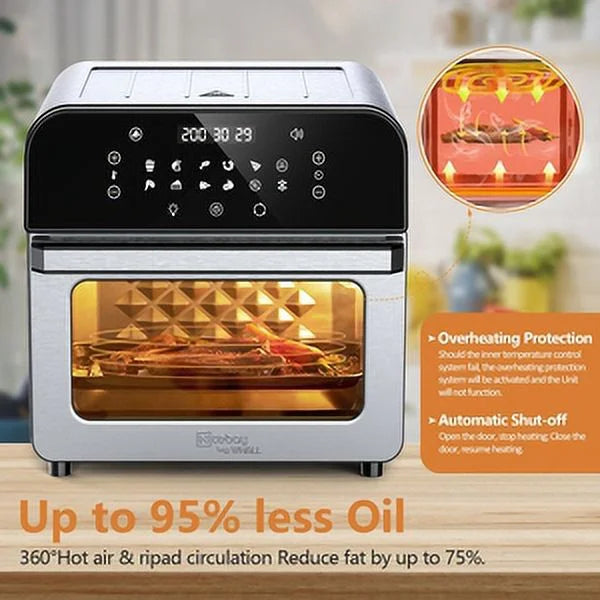 12QT 12-in-1 Air Fryer Convection Oven with Accessories R191749