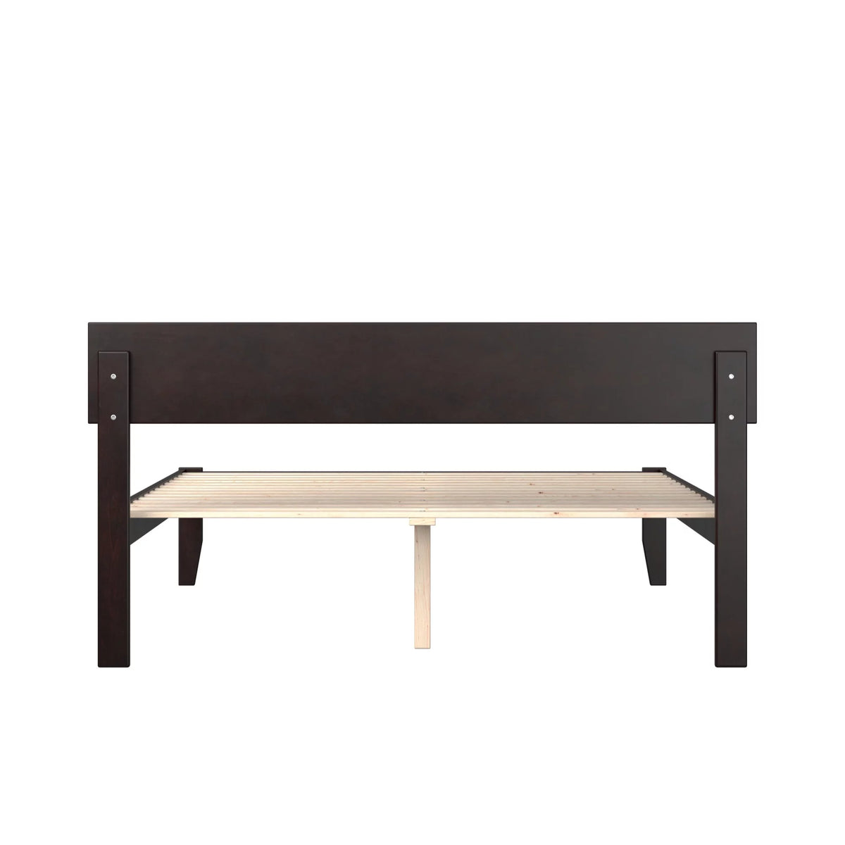 Solid Wood Queen Platform Bed in Espresso B7483