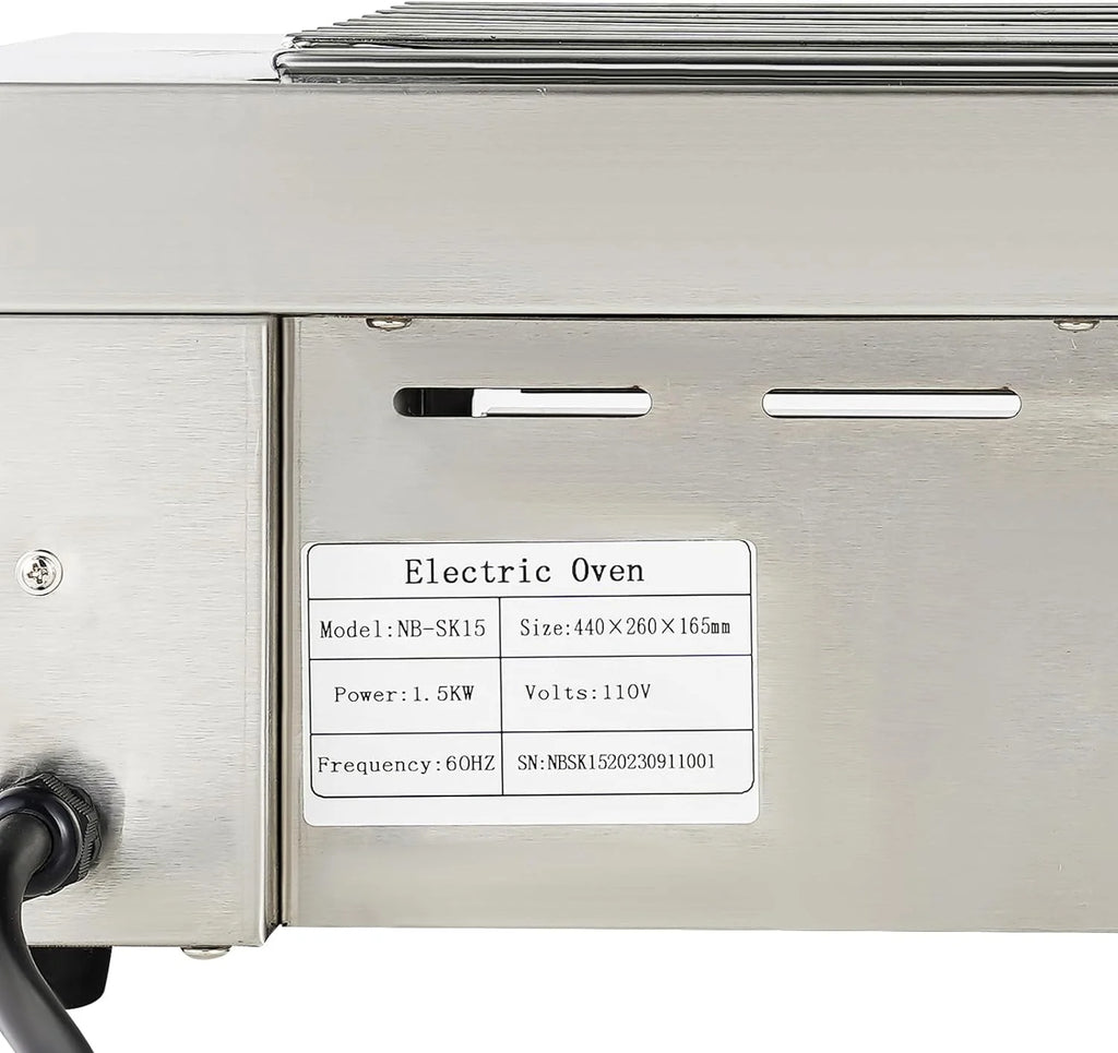 Commercial Electric Barbecue Grill Adjustable Temperature X528
