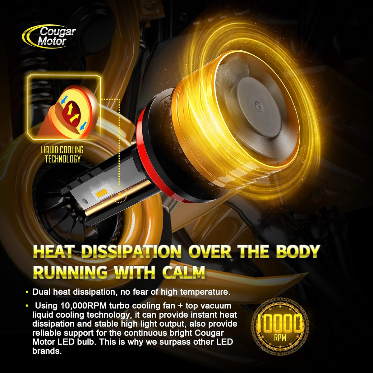 H11 LED Bulb 6500K Cool White All-in-One Conversion Kit Pack of 2 R14154