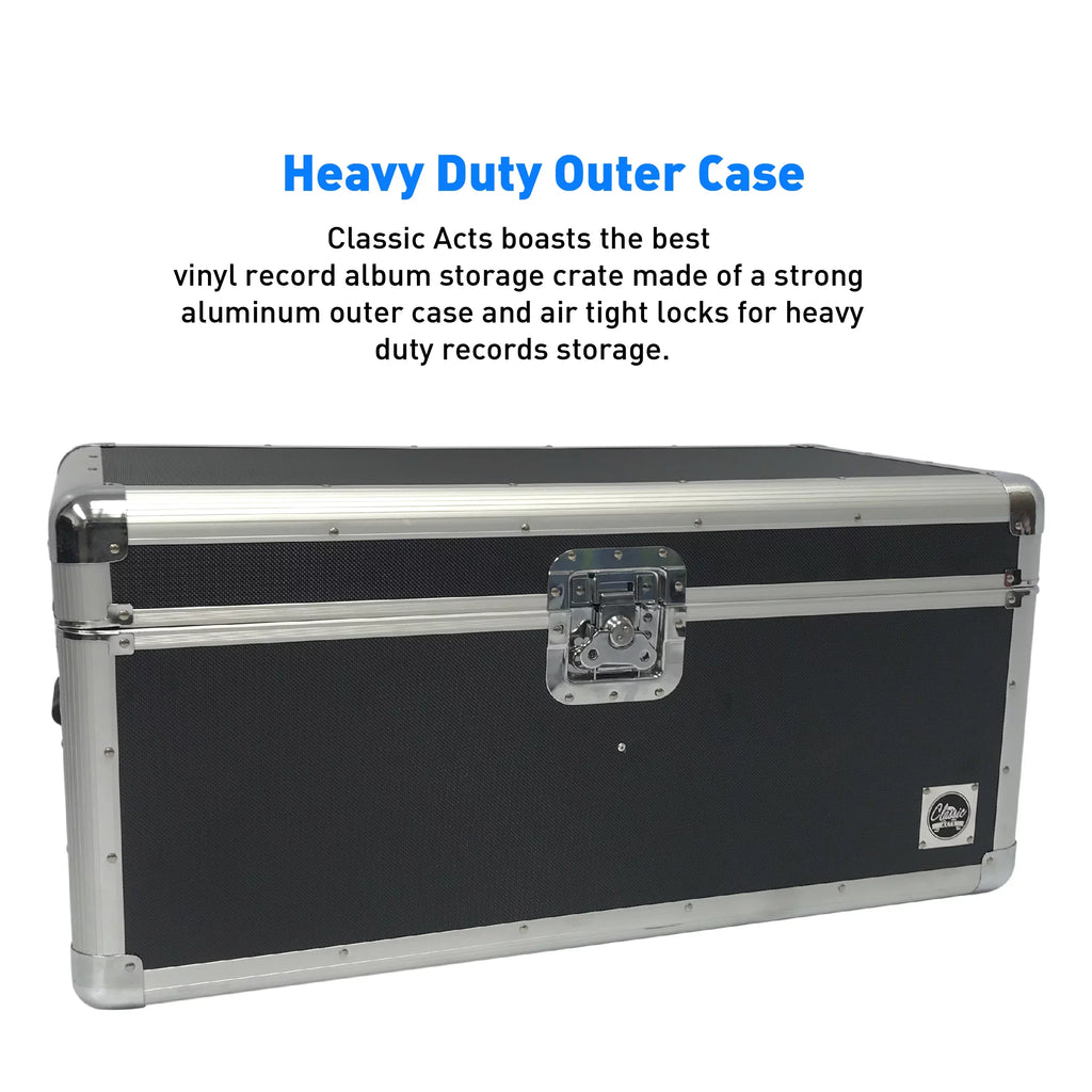 Vinyl Record Storage Case Holds up to 150 Records E2561
