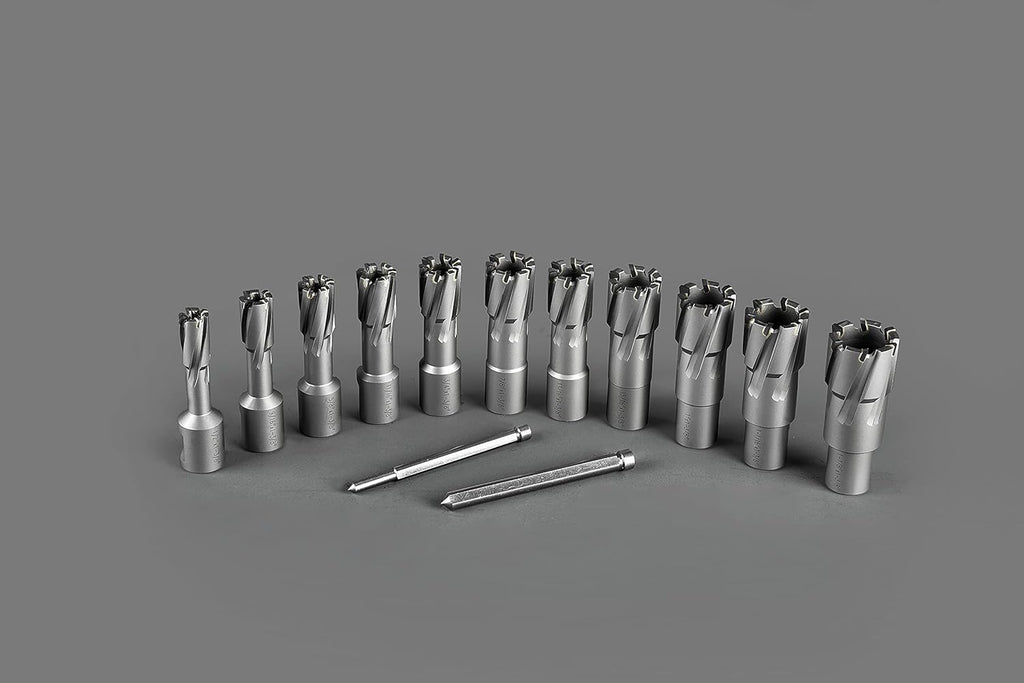 13 pcs Carbide TCT Annular Cutter Set with 2 Pilot Pins U7428