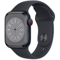 Apple Watch Series 8 GPS + Cellular 41mm Midnight Aluminum Case with Midnight Sport Band L153282