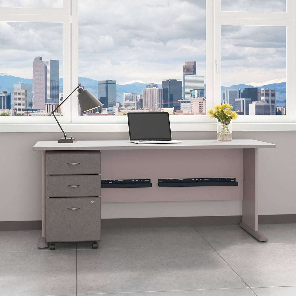 72w Desk with Mobile File Cabinet T574011