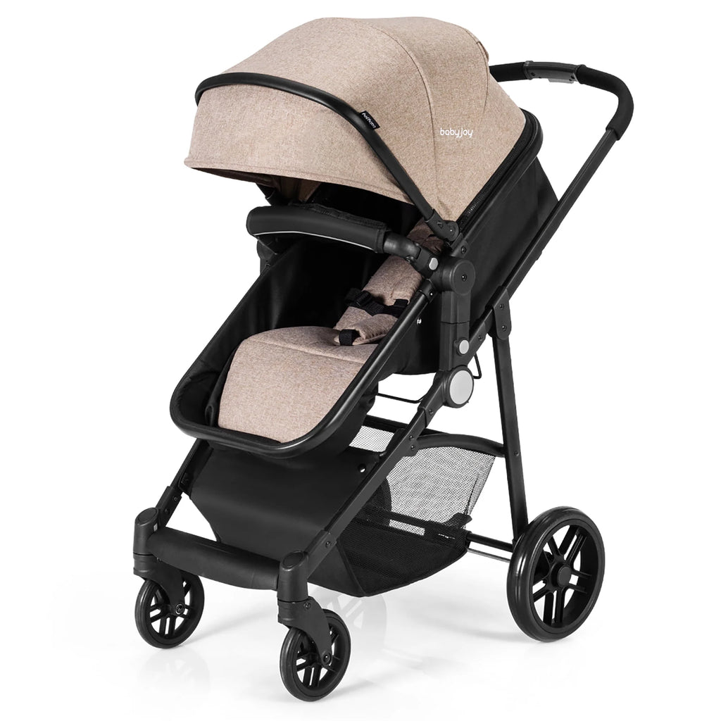 2 In 1 Foldable Baby Stroller Black V6655