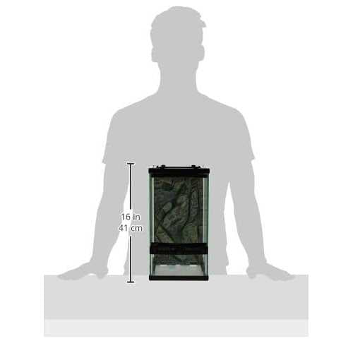 Front Opening Terrarium with Rock Foam Background W404